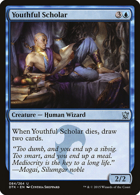Dragons of Tarkir - 84 - Youthful Scholar - Uncommon - U - Foil