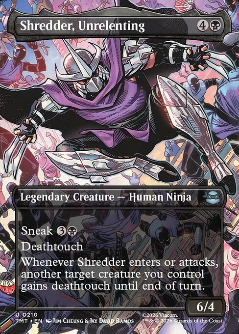 Teenage Mutant Ninja Turtles - 210 - Shredder, Unrelenting - Uncommon - B - Non-foil
