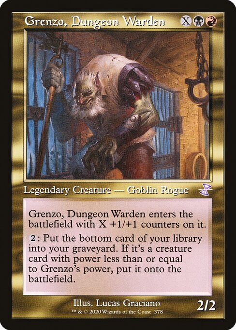 Time Spiral Remastered - 378 - Grenzo, Dungeon Warden - Special - BR - Non-foil