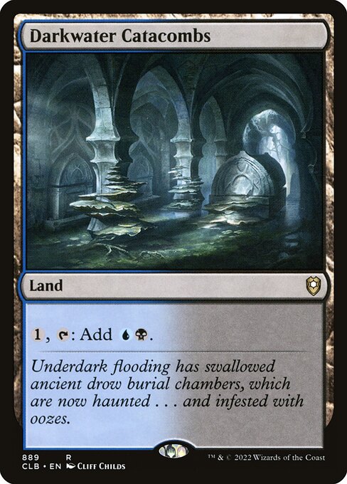 Commander Legends: Battle for Baldur's Gate - 889 - Darkwater Catacombs - Rare - C - Non-foil