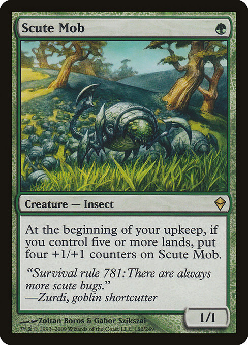 Zendikar - 182 - Scute Mob - Rare - G - Non-foil