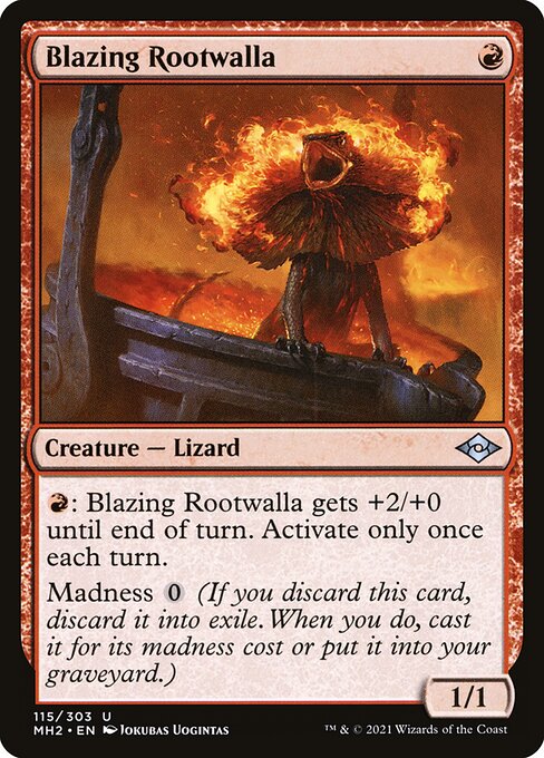 Modern Horizons 2 - 115 - Blazing Rootwalla - Uncommon - R - Foil
