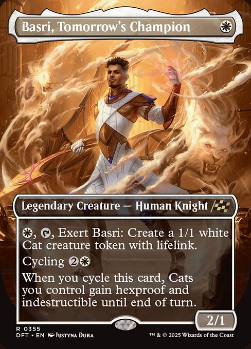 Aetherdrift - 355 - Basri, Tomorrow's Champion - Rare - W - Non-foil