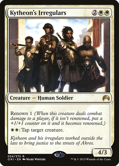 Magic Origins - 24 - Kytheon's Irregulars - Rare - W - Non-foil