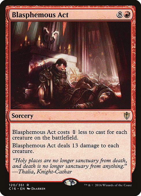 Commander 2016 - 120 - Blasphemous Act - Rare - R - Non-foil