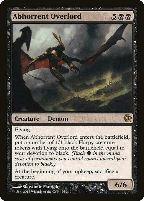 Theros - 75 - Abhorrent Overlord - Rare - B - Non-foil