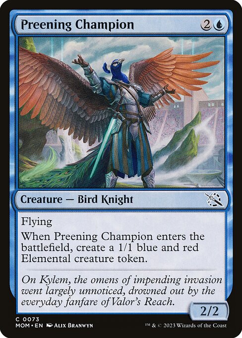 March of the Machine - 73 - Preening Champion - Common - U - Non-foil