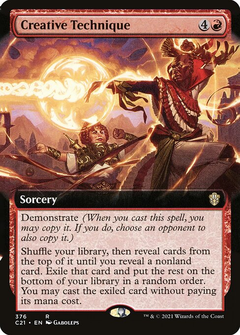 Commander 2021 - 376 - Creative Technique - Rare - R - Non-foil