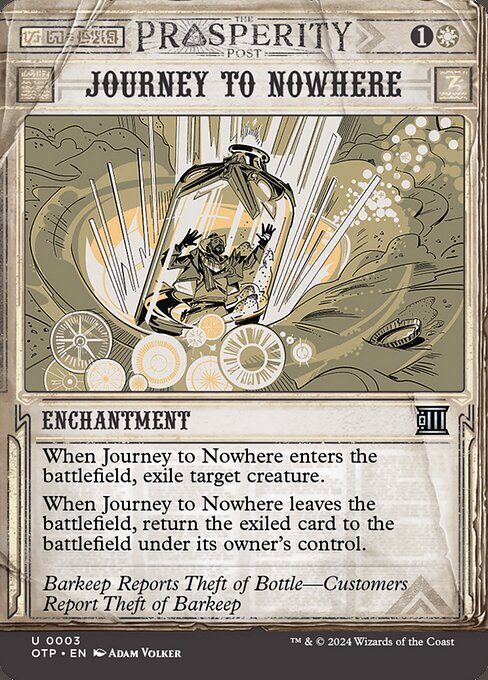 Breaking News - 3 - Journey to Nowhere - Uncommon - W - Non-foil