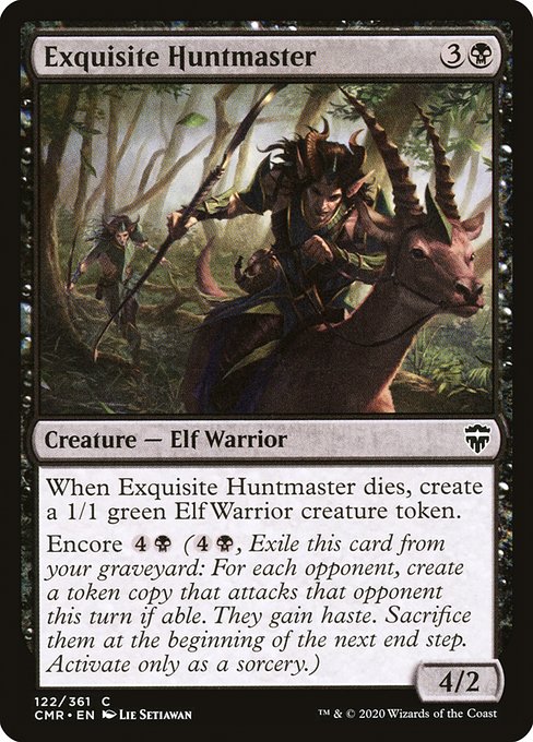 Commander Legends - 122 - Exquisite Huntmaster - Common - B - Non-foil