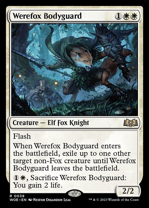 Wilds of Eldraine - 39 - Werefox Bodyguard - Rare - W - Non-foil