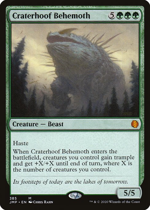 Jumpstart - 385 - Craterhoof Behemoth - Mythic - G - Non-foil