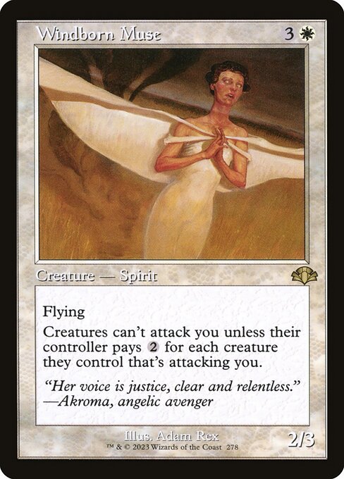 Dominaria Remastered - 278 - Windborn Muse - Rare - W - Non-foil
