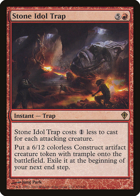 Worldwake - 93 - Stone Idol Trap - Rare - R - Non-foil