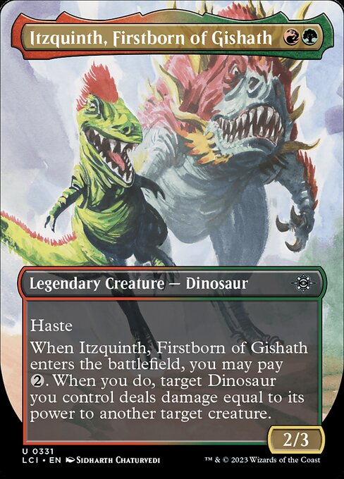 The Lost Caverns of Ixalan - 331 - Itzquinth, Firstborn of Gishath - Uncommon - RG - Non-foil
