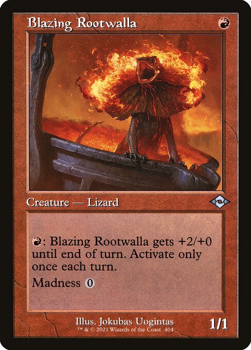 Modern Horizons 2 - 404 - Blazing Rootwalla - Uncommon - R - Foil