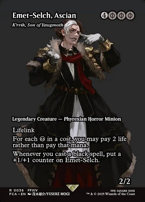 Final Fantasy: Through the Ages - 36 - K'rrik, Son of Yawgmoth - Rare - B - Non-foil