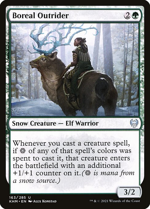 Kaldheim - 163 - Boreal Outrider - Uncommon - G - Non-foil