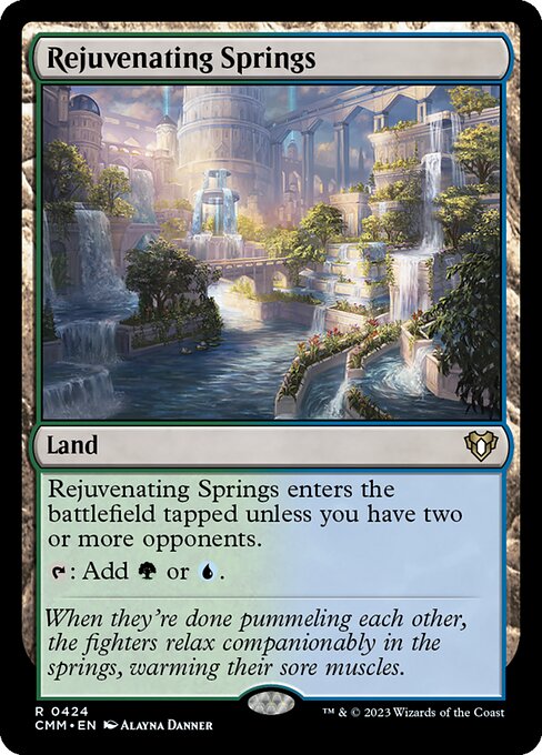 Commander Masters - 424 - Rejuvenating Springs - Rare - C - Non-foil