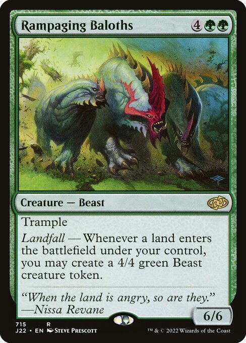 Jumpstart 2022 - 715 - Rampaging Baloths - Rare - G - Non-foil