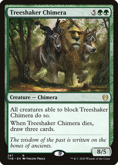 Theros Beyond Death - 297 - Treeshaker Chimera - Rare - G - Non-foil