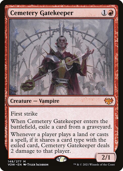 Innistrad: Crimson Vow - 148 - Cemetery Gatekeeper - Mythic - R - Non-foil