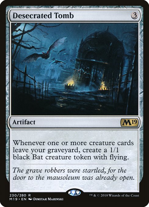 Core Set 2019 - 230 - Desecrated Tomb - Rare - C - Non-foil