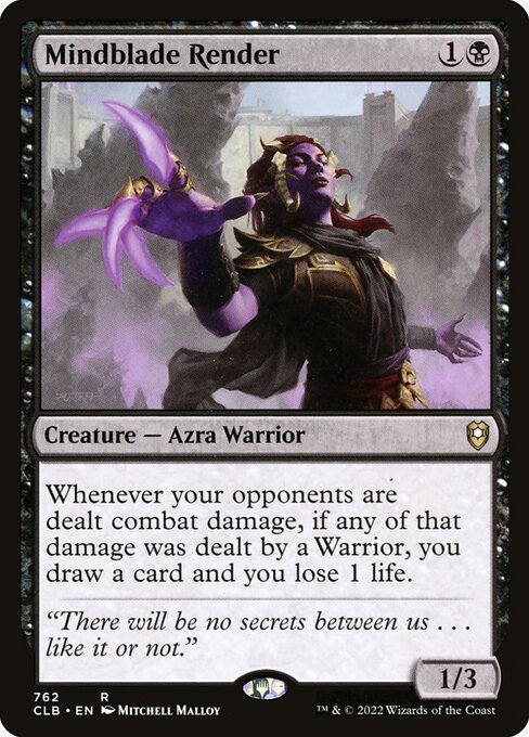 Commander Legends: Battle for Baldur's Gate - 762 - Mindblade Render - Rare - B - Non-foil