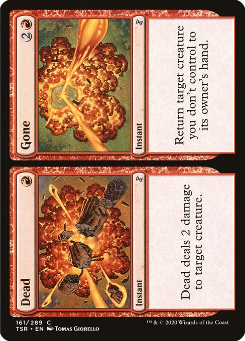 Time Spiral Remastered - 161 - Dead // Gone - Common - R - Non-foil