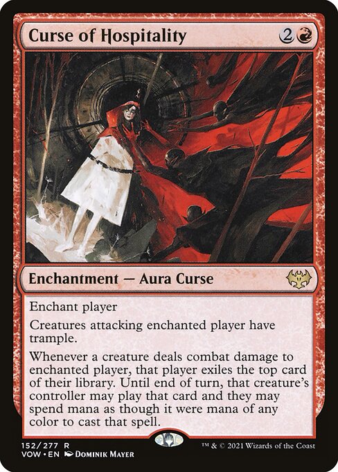 Innistrad: Crimson Vow - 152 - Curse of Hospitality - Rare - R - Non-foil