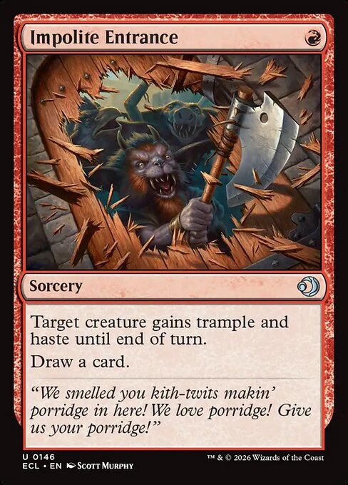 Lorwyn Eclipsed - 146 - Impolite Entrance - Uncommon - R - Non-foil