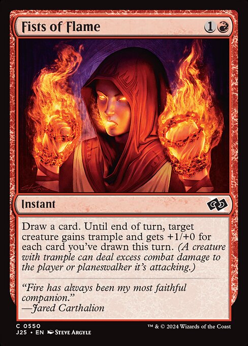 Foundations Jumpstart - 550 - Fists of Flame - Common - R - Non-foil