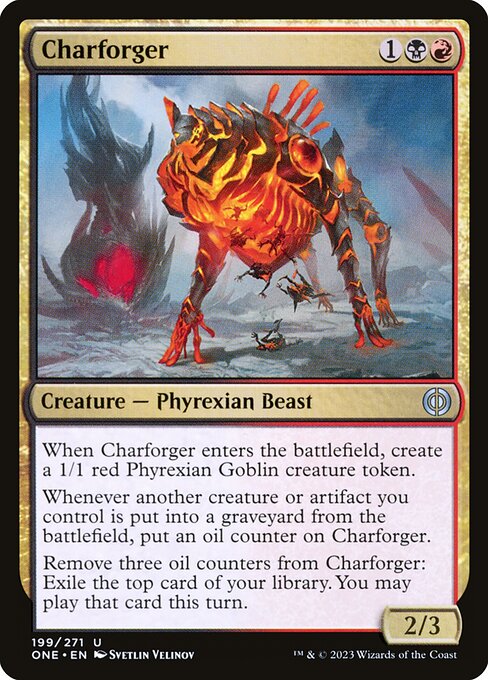 Phyrexia: All Will Be One - 199 - Charforger - Uncommon - BR - Foil