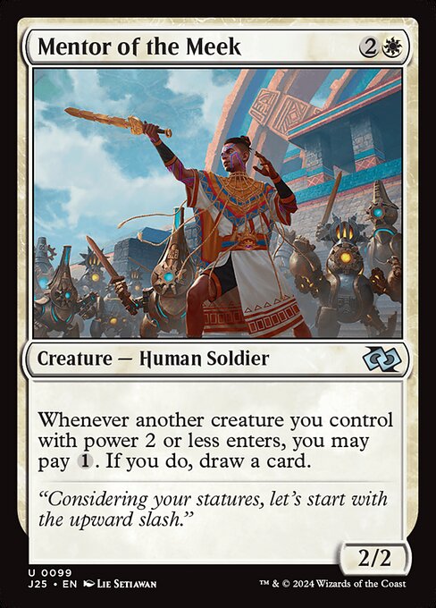 Foundations Jumpstart - 99 - Mentor of the Meek - Uncommon - W - Non-foil