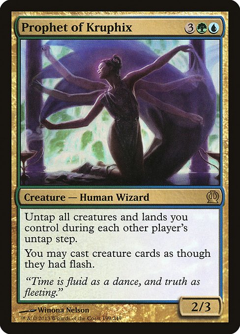 Theros - 199 - Prophet of Kruphix - Rare - UG - Non-foil