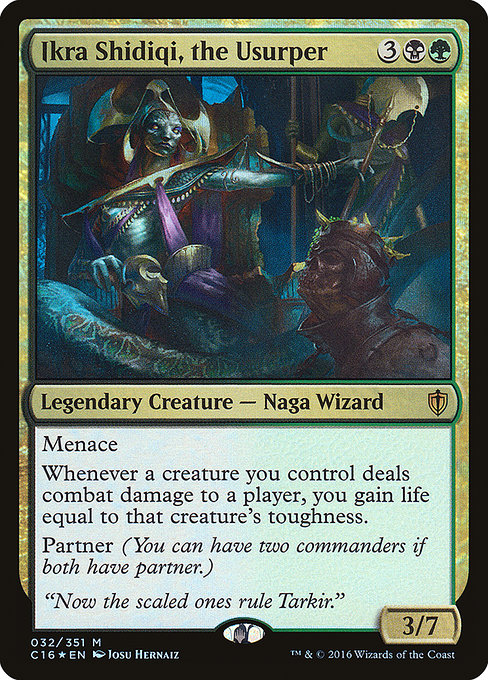 Commander 2016 - 32 - Ikra Shidiqi, the Usurper - Mythic - BG - Foil