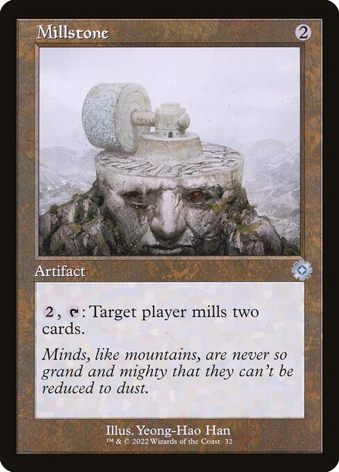 The Brothers' War Retro Artifacts - 32 - Millstone - Uncommon - C - Foil
