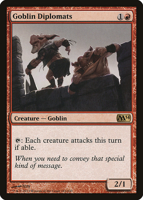 Magic 2014 - 141 - Goblin Diplomats - Rare - R - Non-foil
