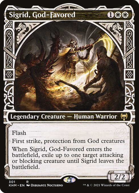 Kaldheim - 301 - Sigrid, God-Favored - Rare - W - Non-foil
