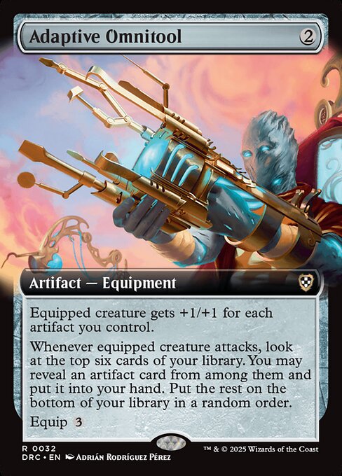 Aetherdrift Commander - 32 - Adaptive Omnitool - Rare - C - Non-foil
