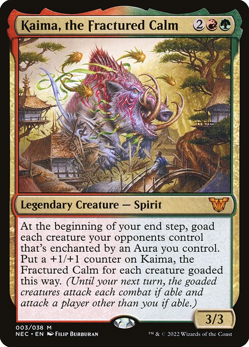 Neon Dynasty Commander - 3 - Kaima, the Fractured Calm - Mythic - RG - Foil