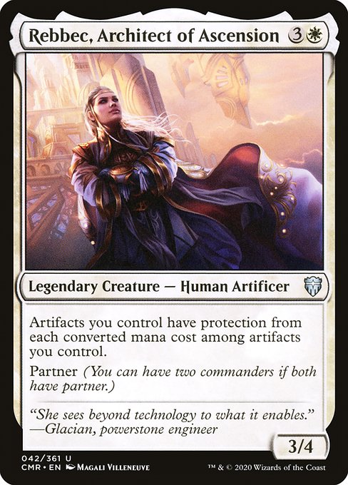 Commander Legends - 42 - Rebbec, Architect of Ascension - Uncommon - W - Non-foil