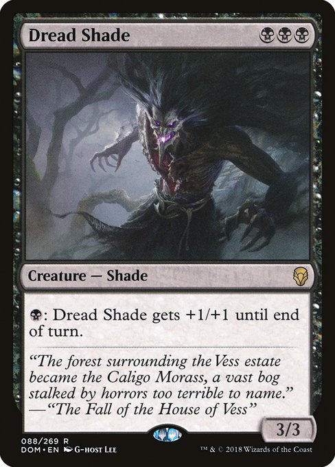 Dominaria - 88 - Dread Shade - Rare - B - Non-foil