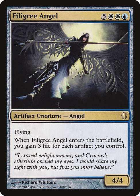 Commander 2013 - 189 - Filigree Angel - Rare - WU - Non-foil