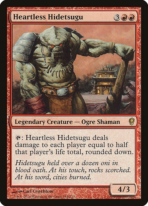 Conspiracy - 144 - Heartless Hidetsugu - Rare - R - Non-foil