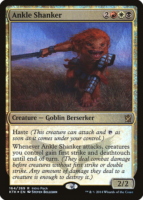Khans of Tarkir Promos - 164 - Ankle Shanker - Rare - Multi - Foil - Promo