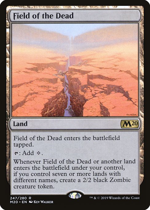 Core Set 2020 - 247 - Field of the Dead - Rare - C - Non-foil
