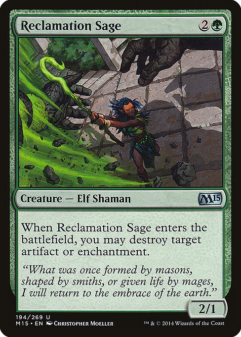 Magic 2015 - 194 - Reclamation Sage - Uncommon - G - Non-foil
