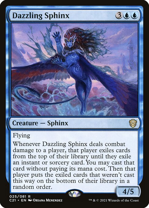 Commander 2021 - 25 - Dazzling Sphinx - Rare - U - Non-foil