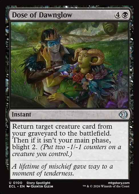 Lorwyn Eclipsed - 100 - Dose of Dawnglow - Uncommon - B - Non-foil